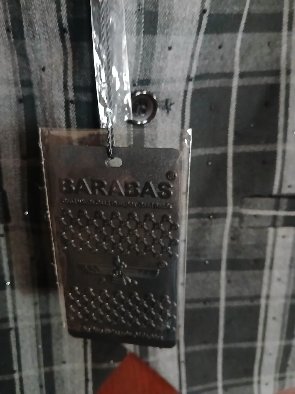 Barabas Men’s NWT Black & Gray Plaid Vest Size S Subtle Rhinestone Detailing